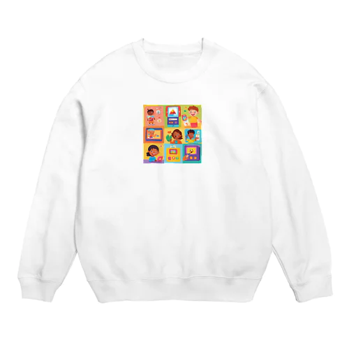 子供たちとの対話 Crew Neck Sweatshirt