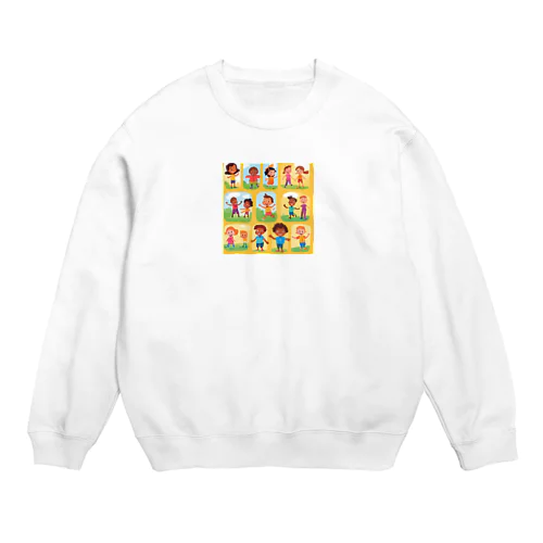 子供たちの成長 Crew Neck Sweatshirt