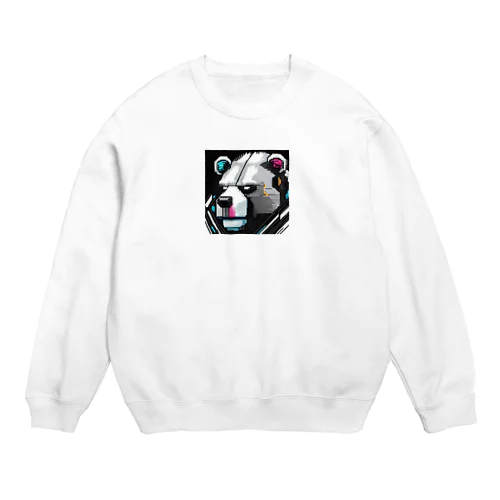 熊×サイボーグ Crew Neck Sweatshirt