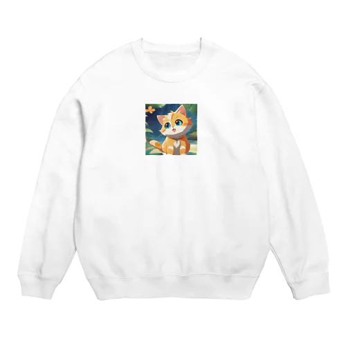 にゃんこ Crew Neck Sweatshirt