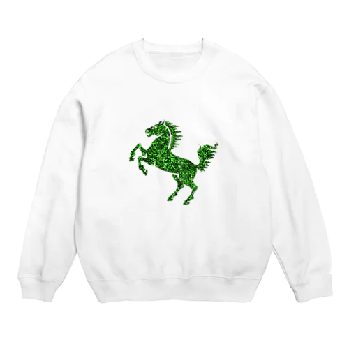 馬　sequinsgreen Crew Neck Sweatshirt