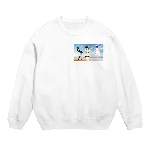 三人娘のグッズ Crew Neck Sweatshirt