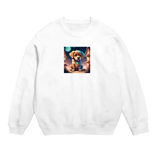 かわいい犬 Crew Neck Sweatshirt