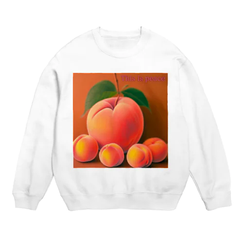 ピンクと言えば桃🍑 Crew Neck Sweatshirt