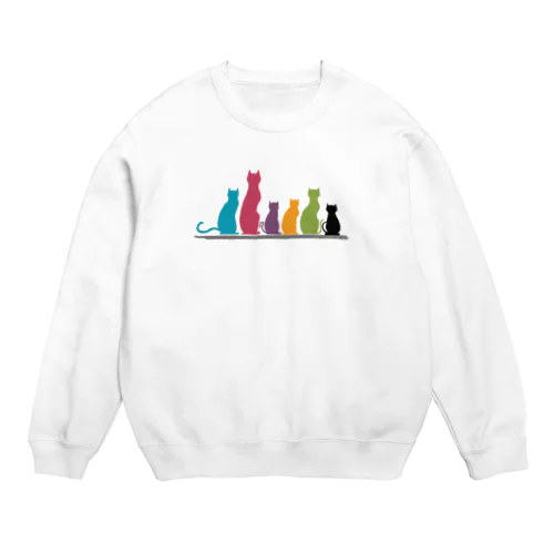 猫えんぴつ Crew Neck Sweatshirt