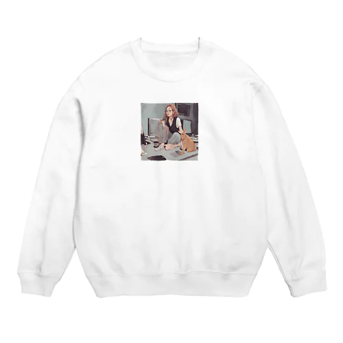 このキャロットケーキ美味しそうだね Crew Neck Sweatshirt