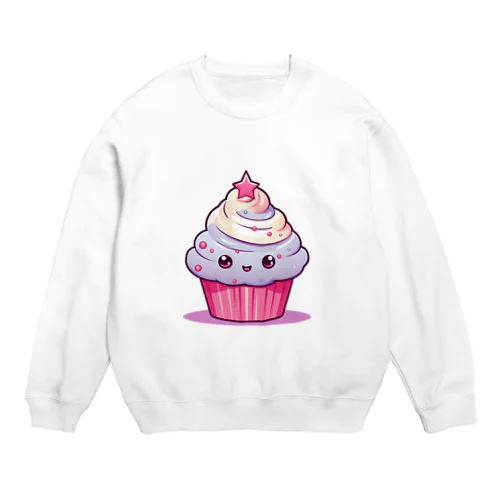 可愛いカップケーキ Crew Neck Sweatshirt