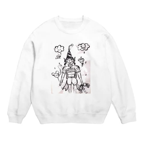 遊園地のピエロ Crew Neck Sweatshirt