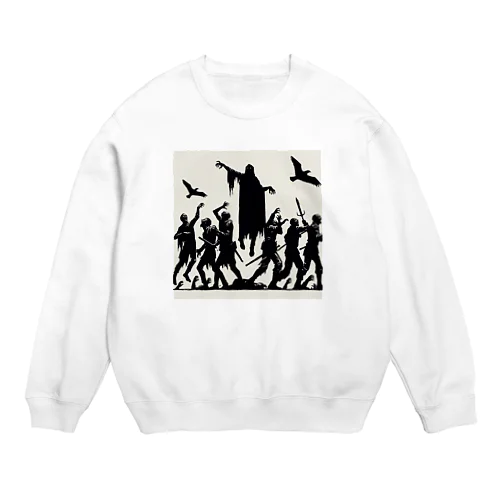 ネクロマンサーとゾンビ Crew Neck Sweatshirt