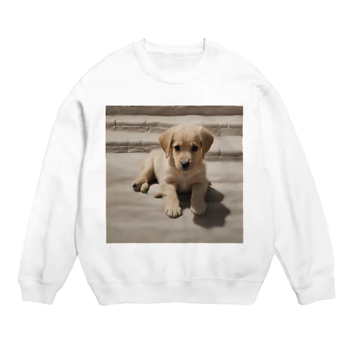 かわいい仔犬のグッズ Crew Neck Sweatshirt