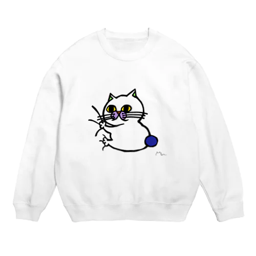 だきつきネコ※販売終了 Crew Neck Sweatshirt