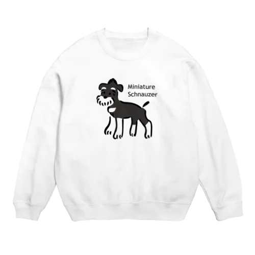 ブラック＆シルバー 耳垂モヒ Crew Neck Sweatshirt