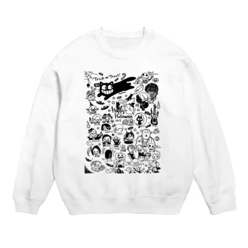 ハロウィンイラストそのまま Crew Neck Sweatshirt