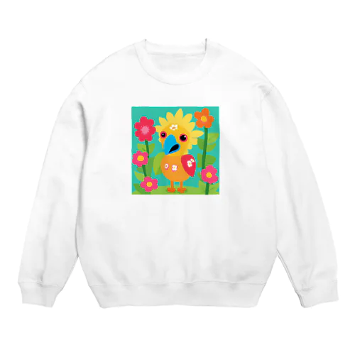 可愛くなりたかった孤高の鷹 Crew Neck Sweatshirt