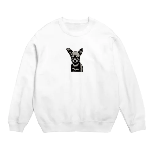 小さな体、大きな愛、チワワとの絆 Crew Neck Sweatshirt