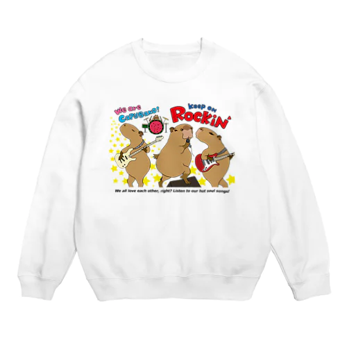 Capyband カピバンド カピバラのバンド Crew Neck Sweatshirt