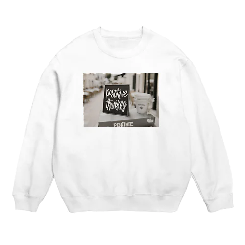 "Positive Thinking" Crew Neck Sweatshirt