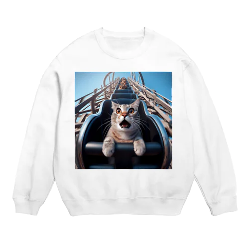 challenge cat Crew Neck Sweatshirt