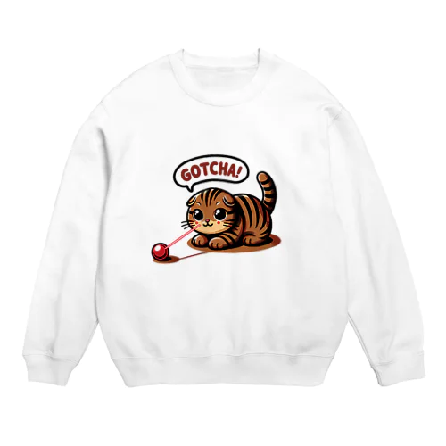 まる耳ねこのほっこり時間 Crew Neck Sweatshirt