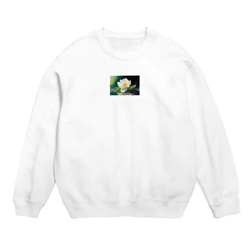 ひときわ美しい一輪の花 Crew Neck Sweatshirt