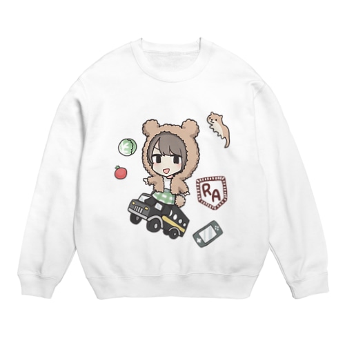 青木瑠璃子のアイコンファン感謝祭グッズ Crew Neck Sweatshirt