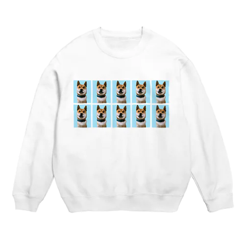 就活用柴犬証明写真 Crew Neck Sweatshirt