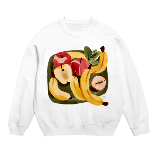 豊楽（ほうらく）　-りんごとバナナ- Crew Neck Sweatshirt