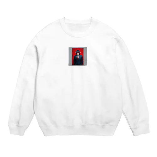 上司のような猿 Crew Neck Sweatshirt