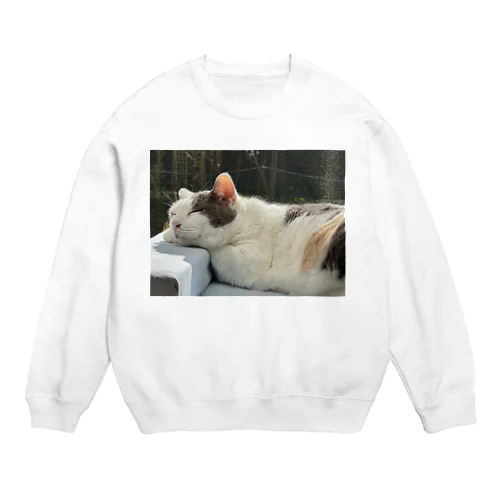 はっぴーにゃん Crew Neck Sweatshirt