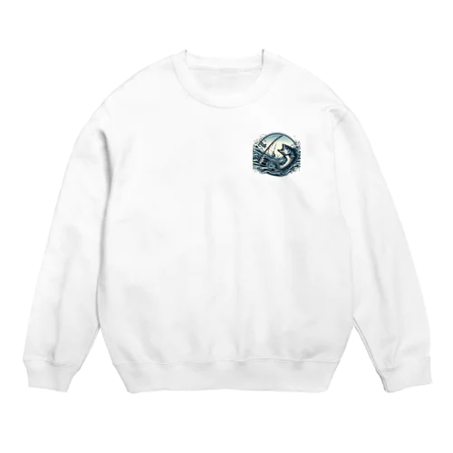 大漁の瞬間 Crew Neck Sweatshirt