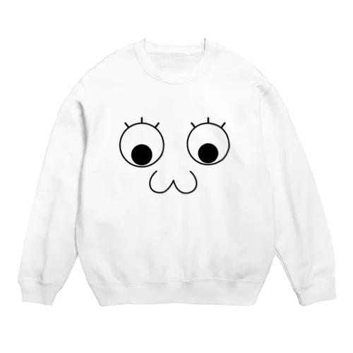 大きなお目々 - まつげありver. Crew Neck Sweatshirt