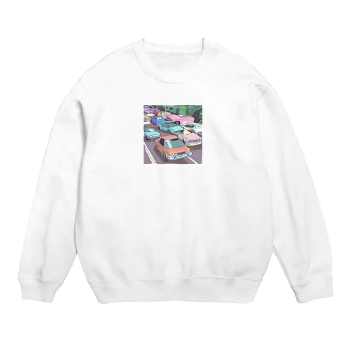 アニメーション　車 Crew Neck Sweatshirt