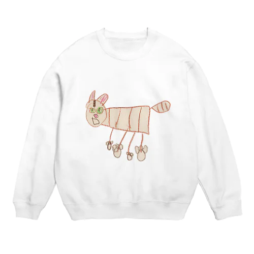 ねこ（茶色） Crew Neck Sweatshirt