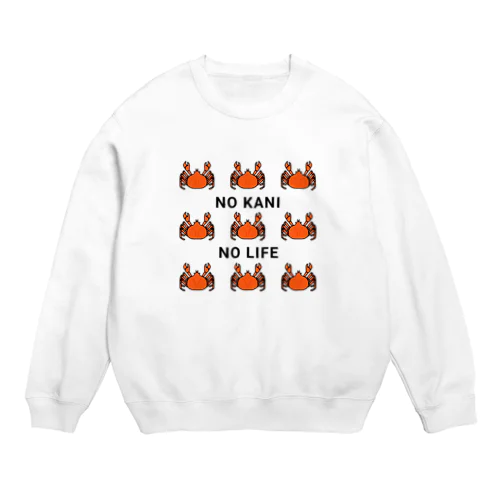 NO KANI  NO LIFE Crew Neck Sweatshirt