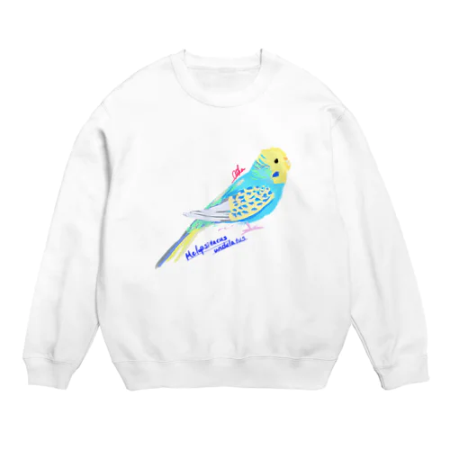 セキセイインコ 学名 Crew Neck Sweatshirt