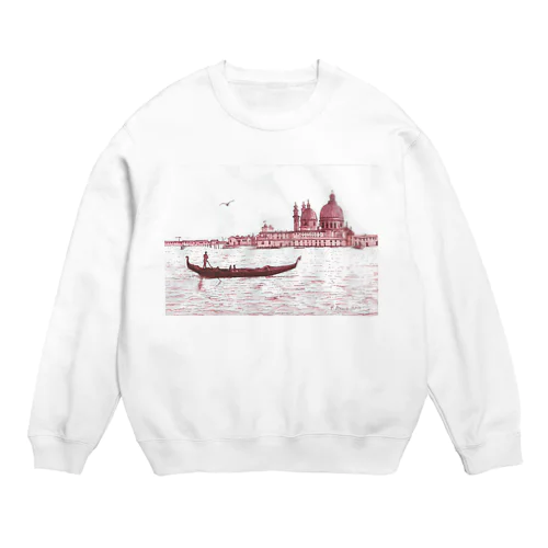 ヴェネチアのゴンドラ Crew Neck Sweatshirt