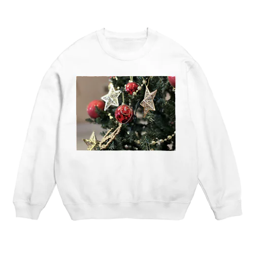 クリスマスツリーの飾り Crew Neck Sweatshirt