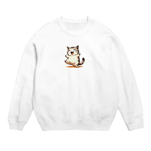 AI天風猫(笑顔1) Crew Neck Sweatshirt