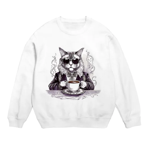 たしなみねこ Crew Neck Sweatshirt