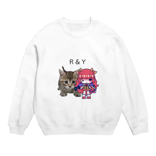 R&Y りっちゃんとゆいの幼少期 Crew Neck Sweatshirt