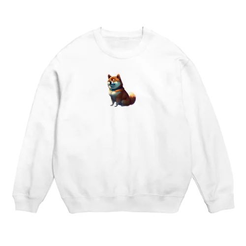 ぷくぷく柴犬 Crew Neck Sweatshirt