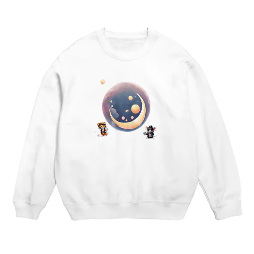 三日月🎵 Crew Neck Sweatshirt