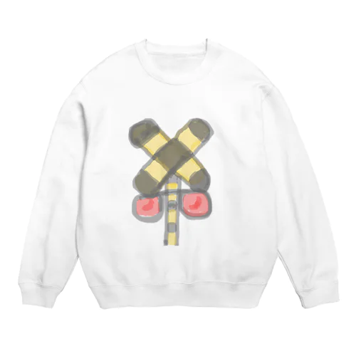 開かずの踏切 Crew Neck Sweatshirt