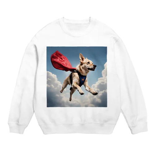 そらをとぶ ヒーローいーぬ Crew Neck Sweatshirt