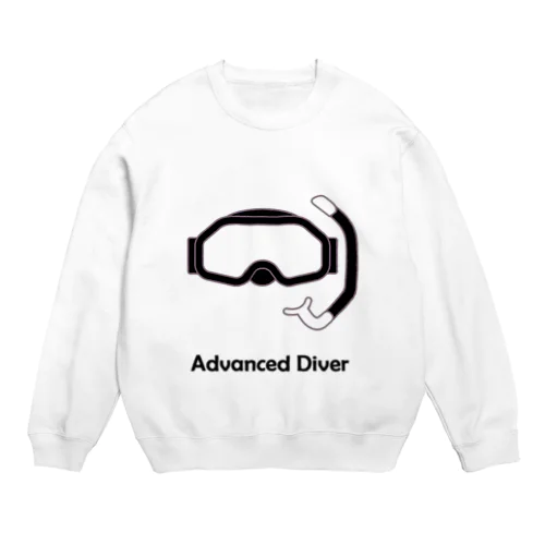 アドバンス ダイバー 黒文字 Crew Neck Sweatshirt