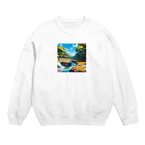 日本庭園 Crew Neck Sweatshirt