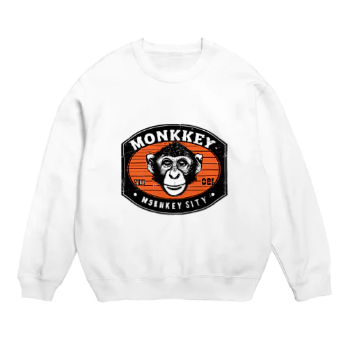 猿人ロック　ロゴ Crew Neck Sweatshirt