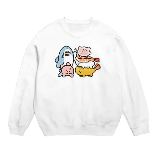 チームえび料理 Crew Neck Sweatshirt