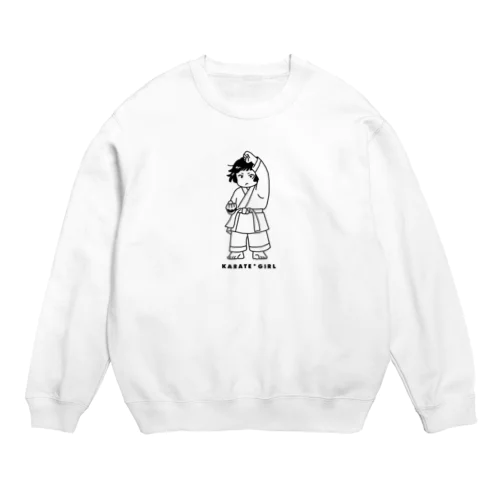 KARATE GIRL_透明 Crew Neck Sweatshirt