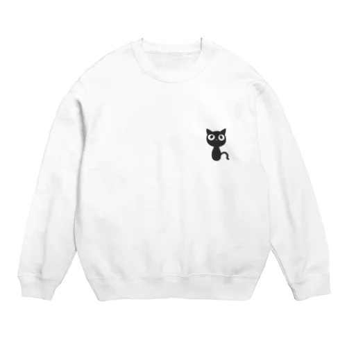 黒猫にじの Crew Neck Sweatshirt